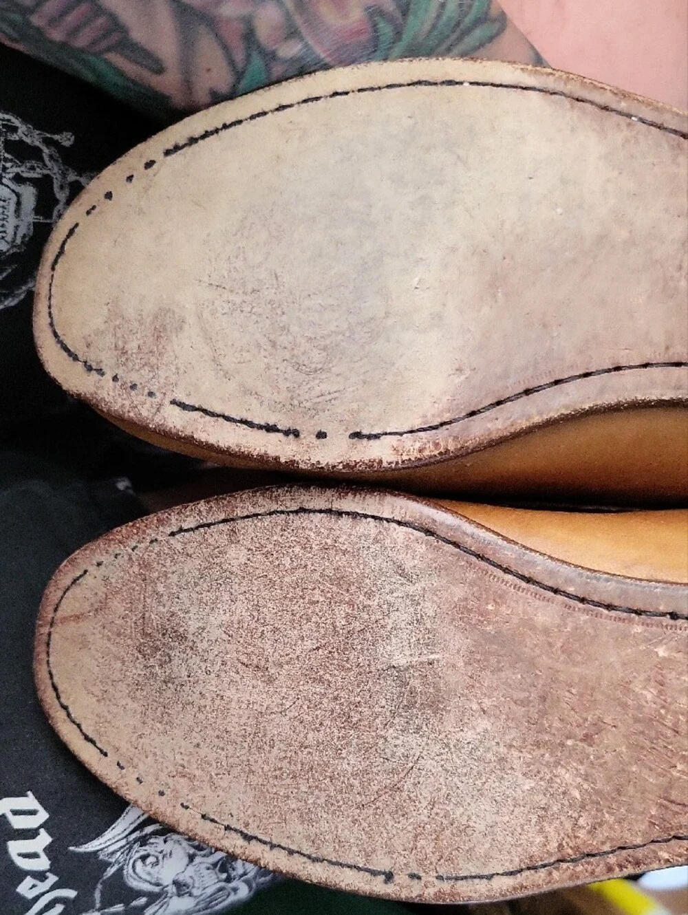 Men's Tan Leather Bit-Detail Slip-On Loafers